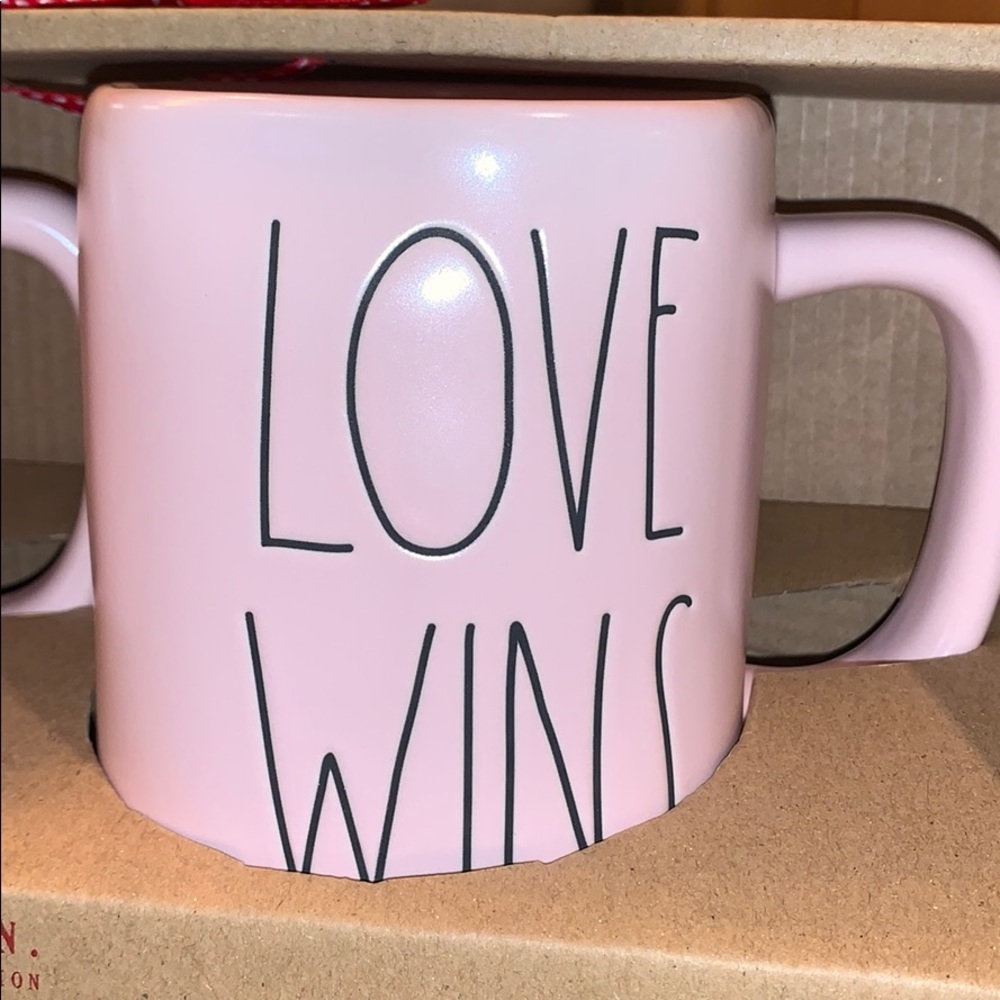 Rae Dunn “#Love” & “Love Wins” Mug Set - Picture 3 of 4
